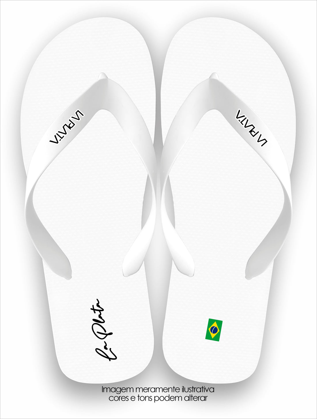 Chinelo La Plata Coleção Clássicas Branco