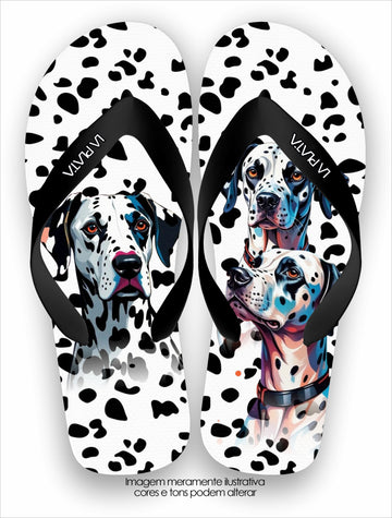 Chinelo Tradicional La Patinhas Dogs Dálmata