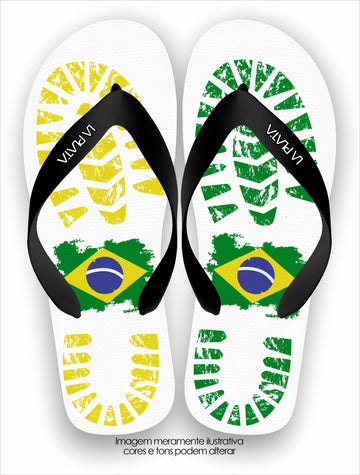 Chinelo Tradicional Duas Pegadas Botas Direita