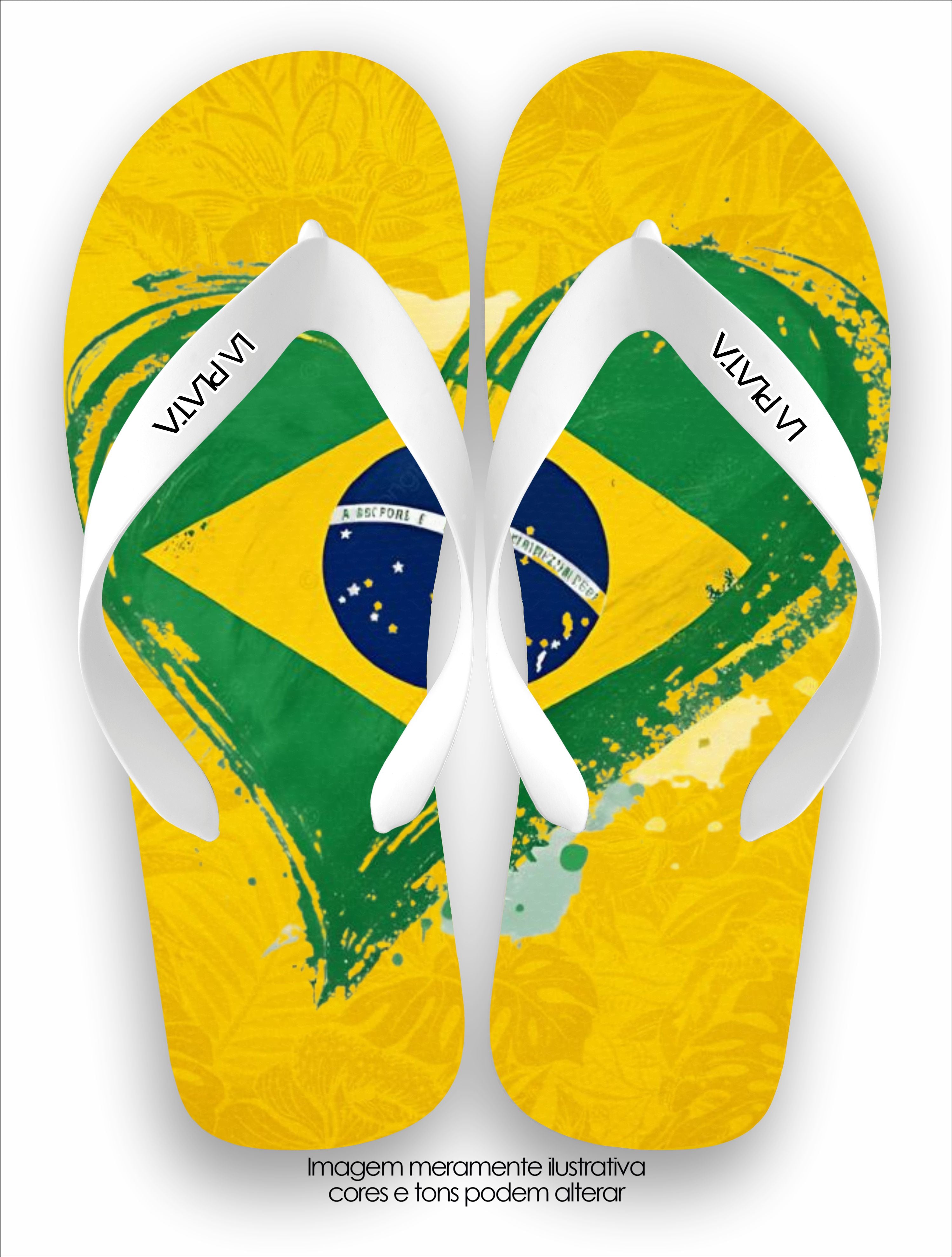Chinelo Tradicional La Copa 2026 Coração Brasileiro