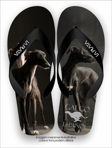 Chinelo Tradicional La Patinhas Dogs Galgo Español