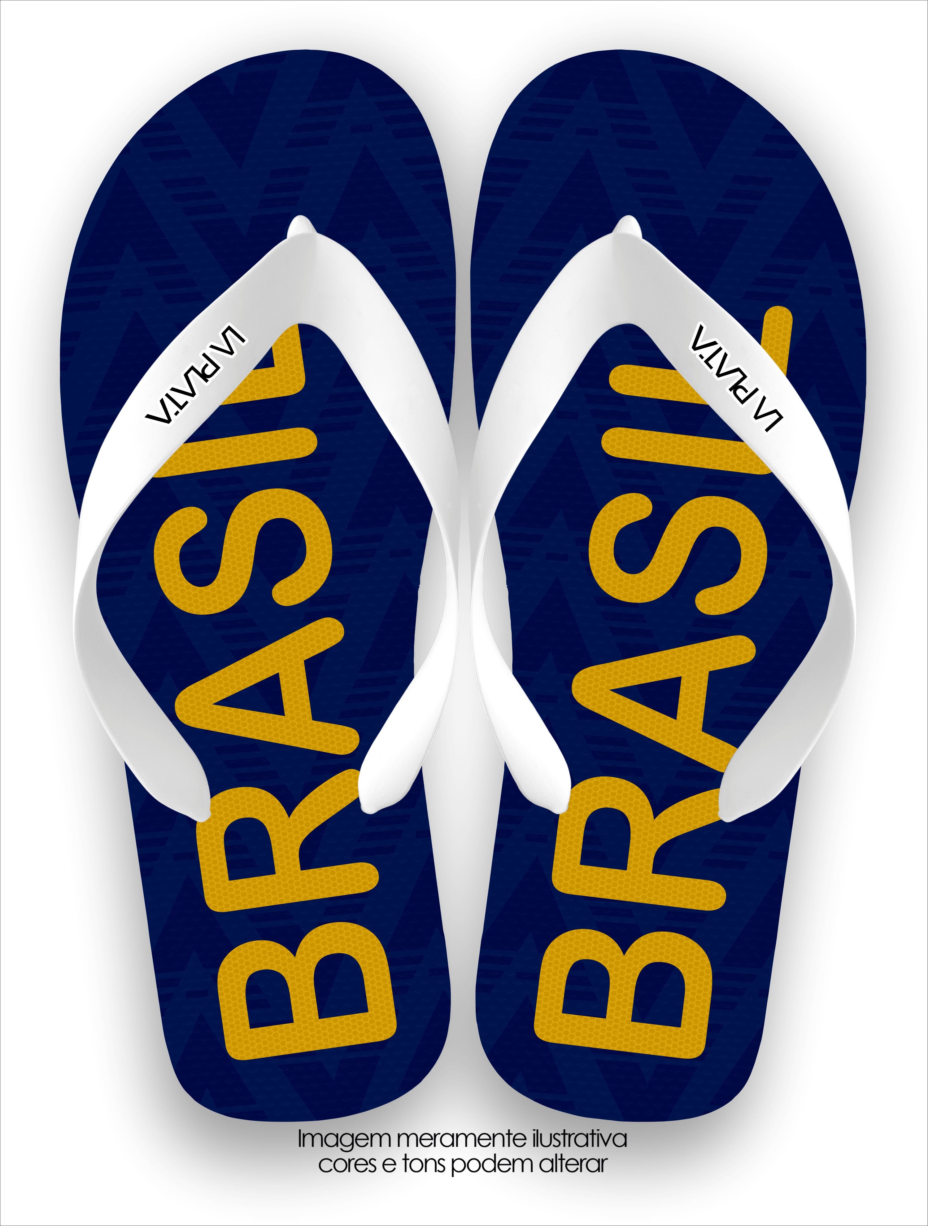 Chinelo Tradicional La Copa 2026 Brasil Azul
