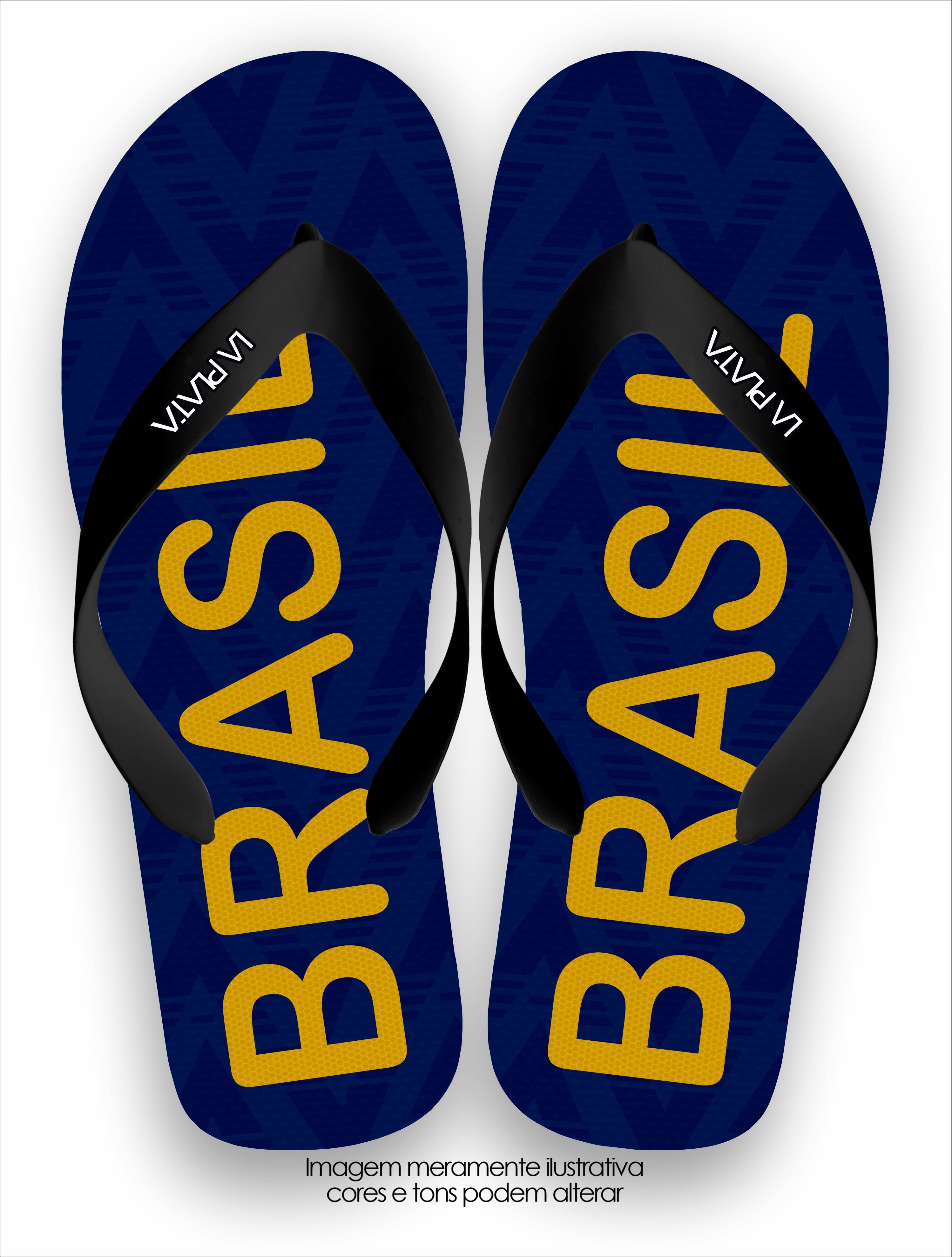 Chinelo Tradicional La Copa 2026 Brasil Azul