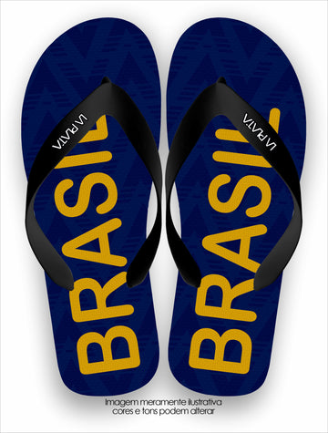 Chinelo Tradicional La Copa 2026 Brasil Azul