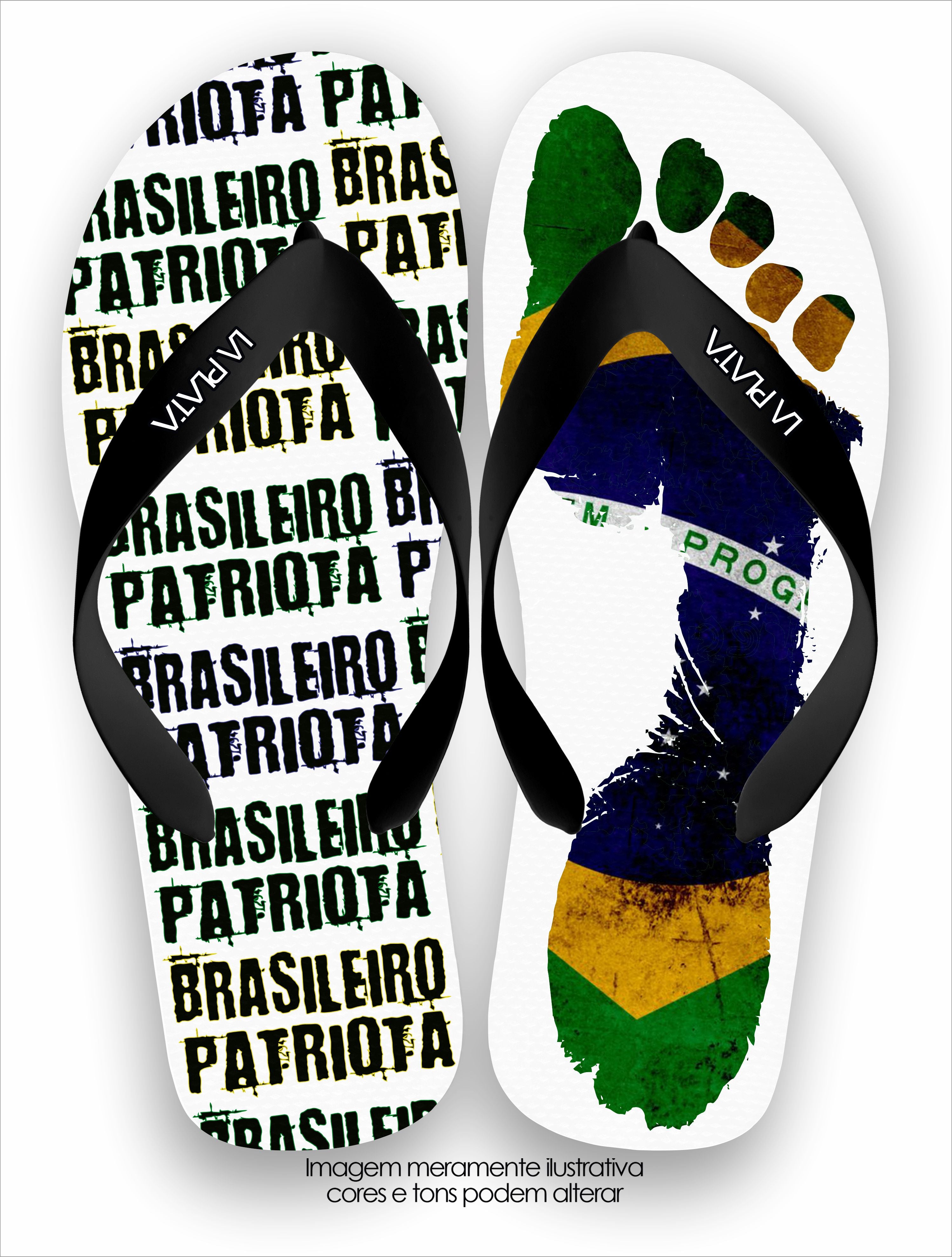 Chinelo Tradicional Brasileiro Patriota