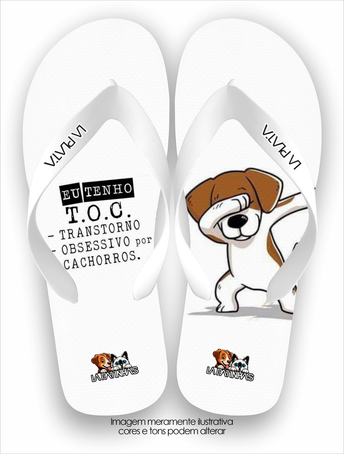 Chinelo Tradicional La Patinhas Dogs T.O.C