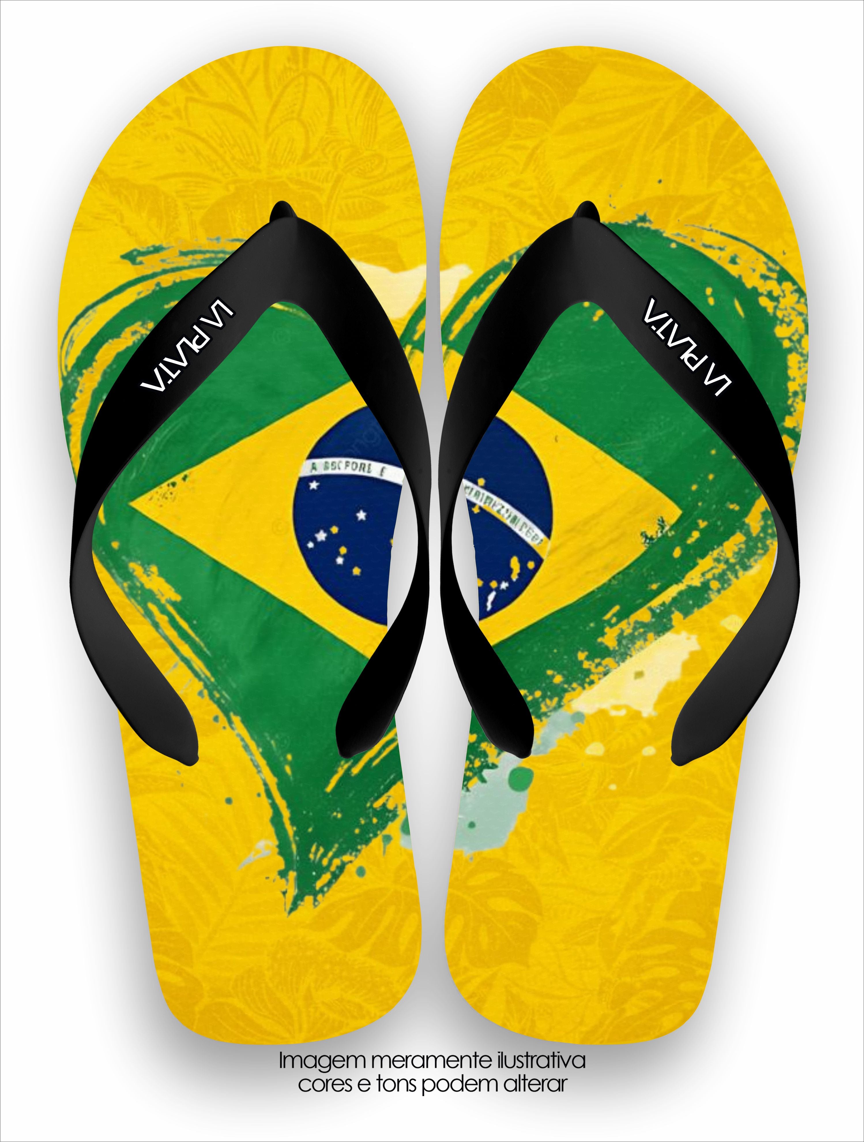 Chinelo Tradicional La Copa 2026 Coração Brasileiro