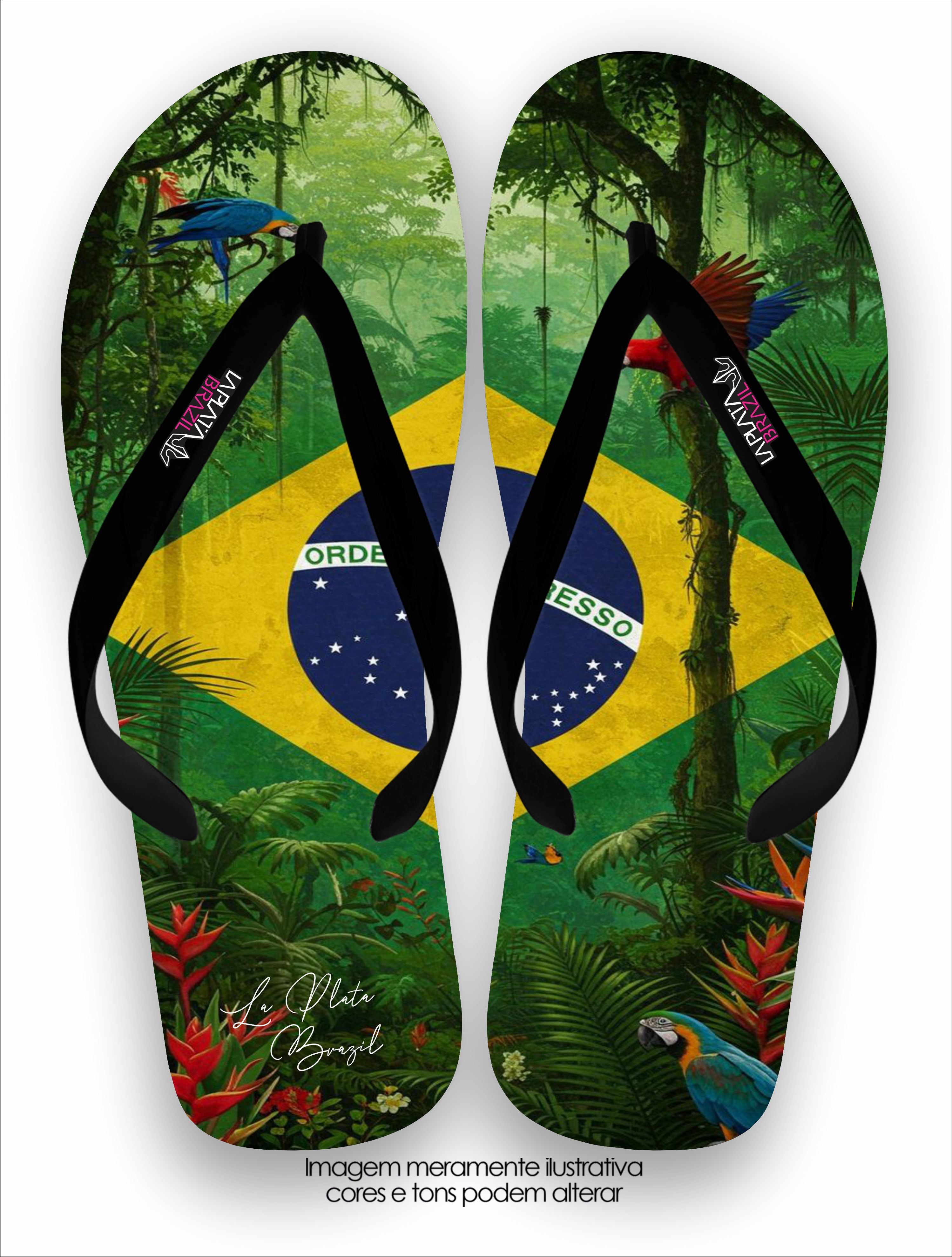 Chinelo La Feminina Alma do Brasil