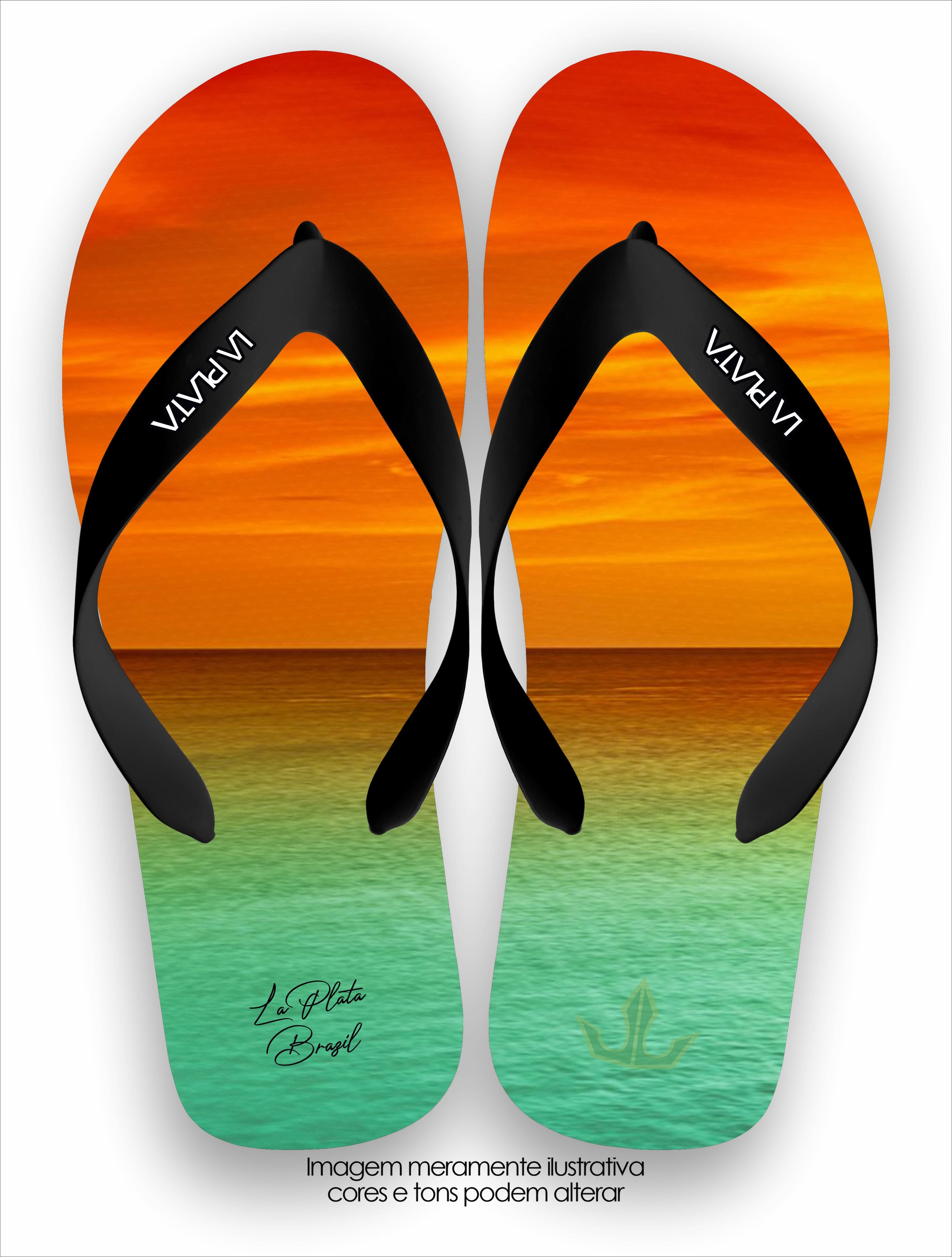 Chinelo Tradicional Mar Horizonte Unissex La Praia