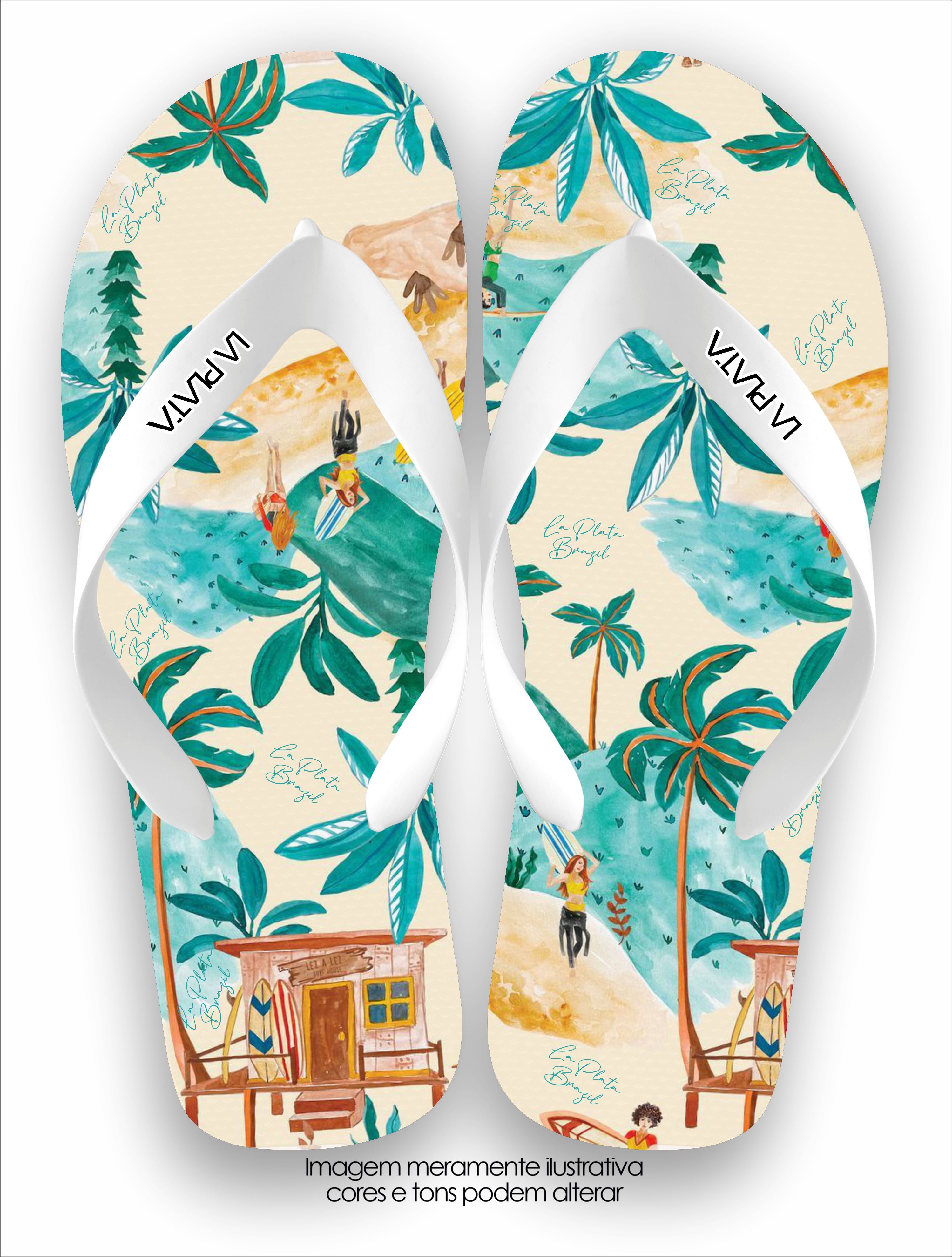 Chinelo La Plata La Masculina Cabana de Praia