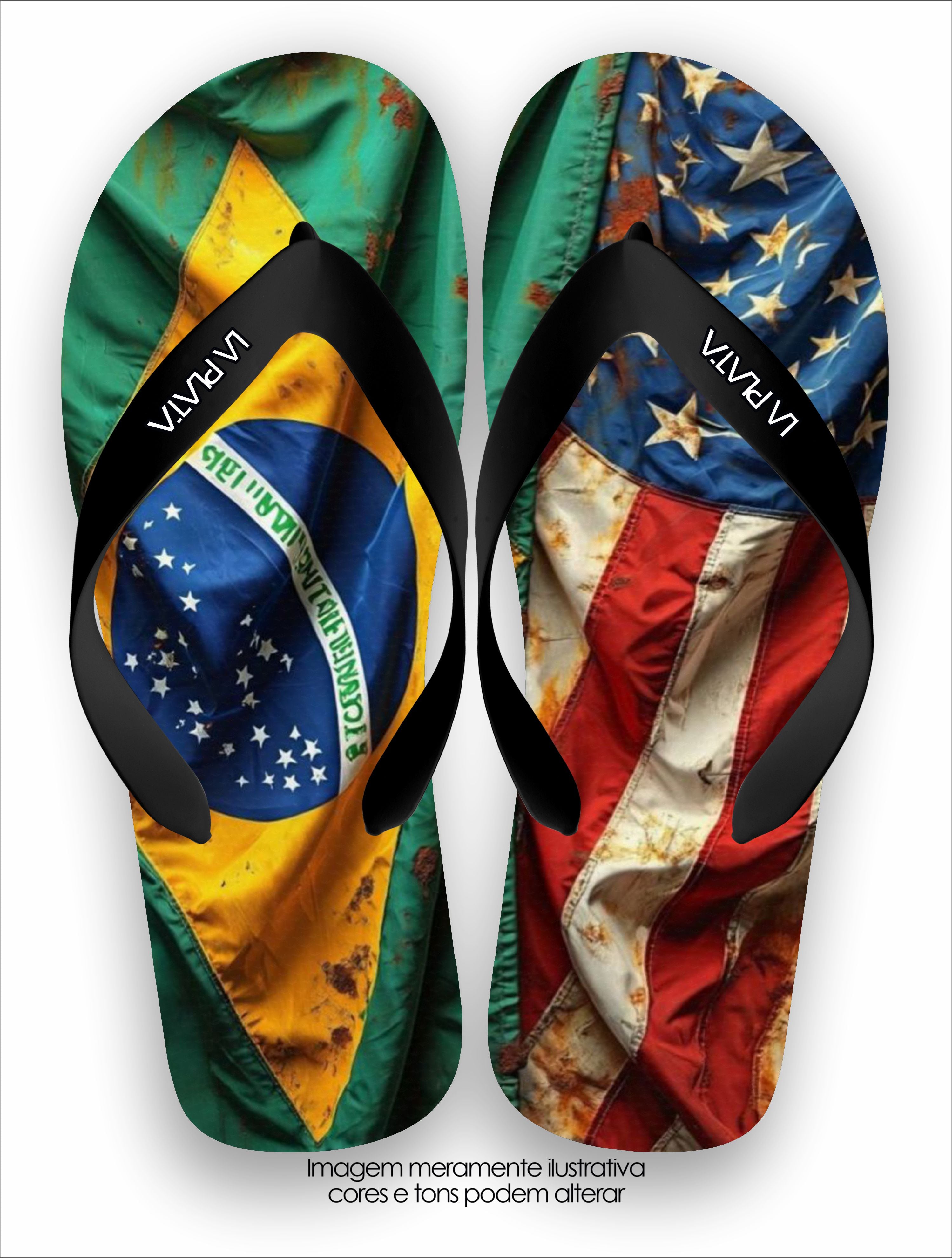 Chinelo Tradicional Brasil Eua
