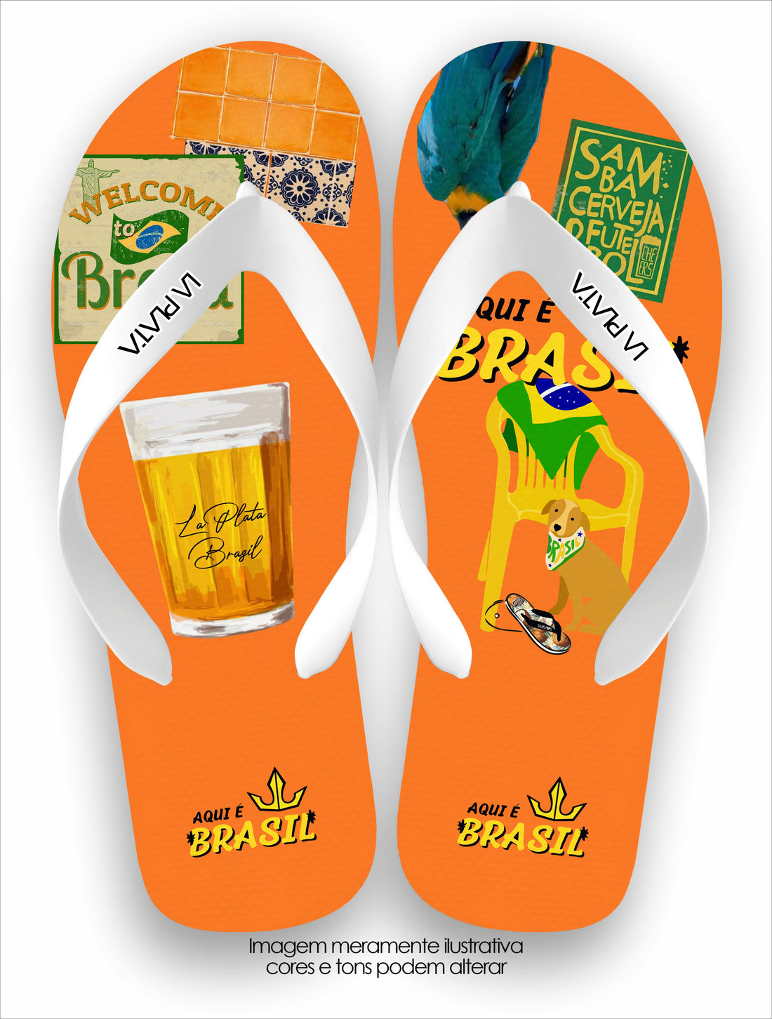 Chinelo Tradicional Brasil Típico Unissex La Praia