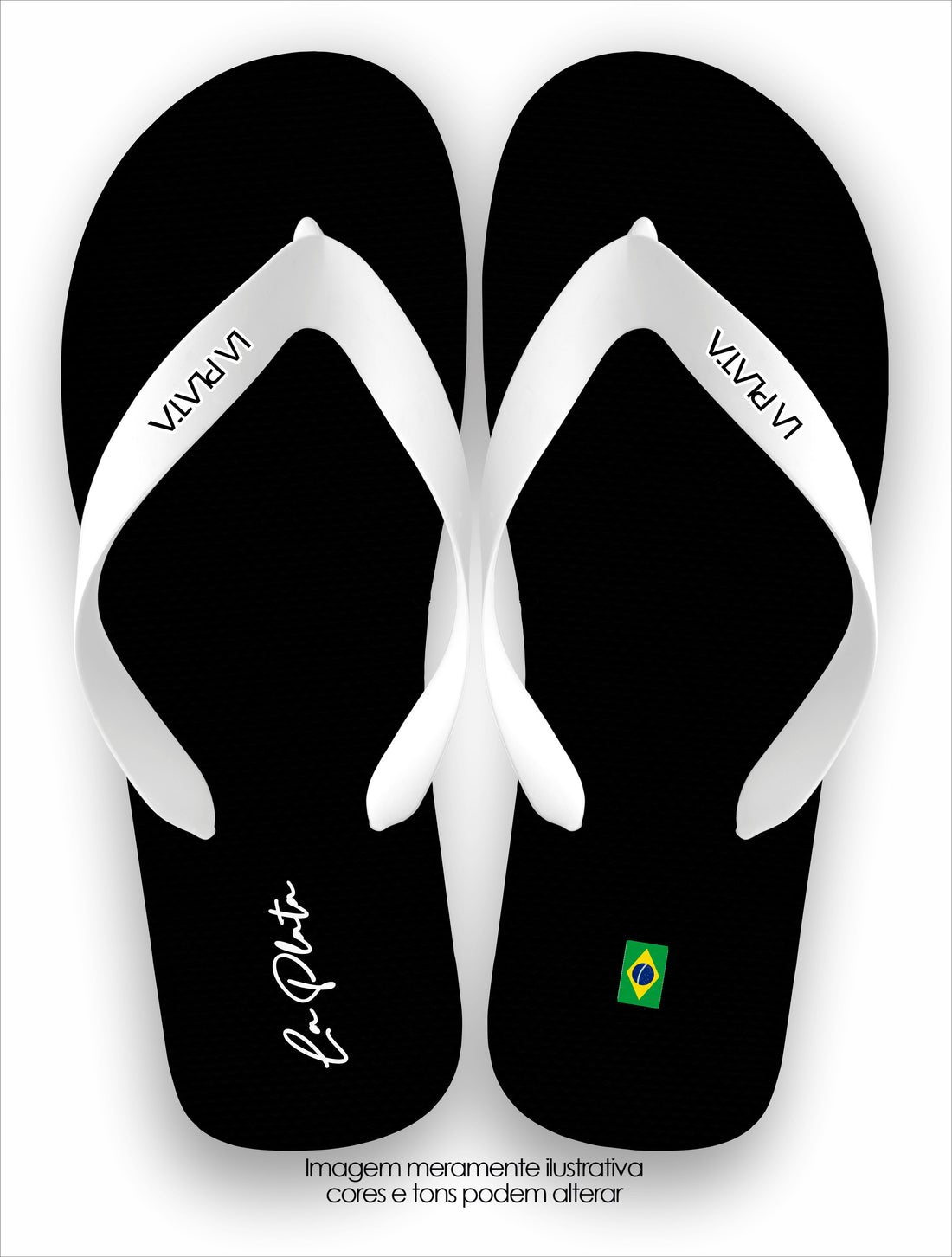 Chinelo La Plata La Masculina Black Brasil