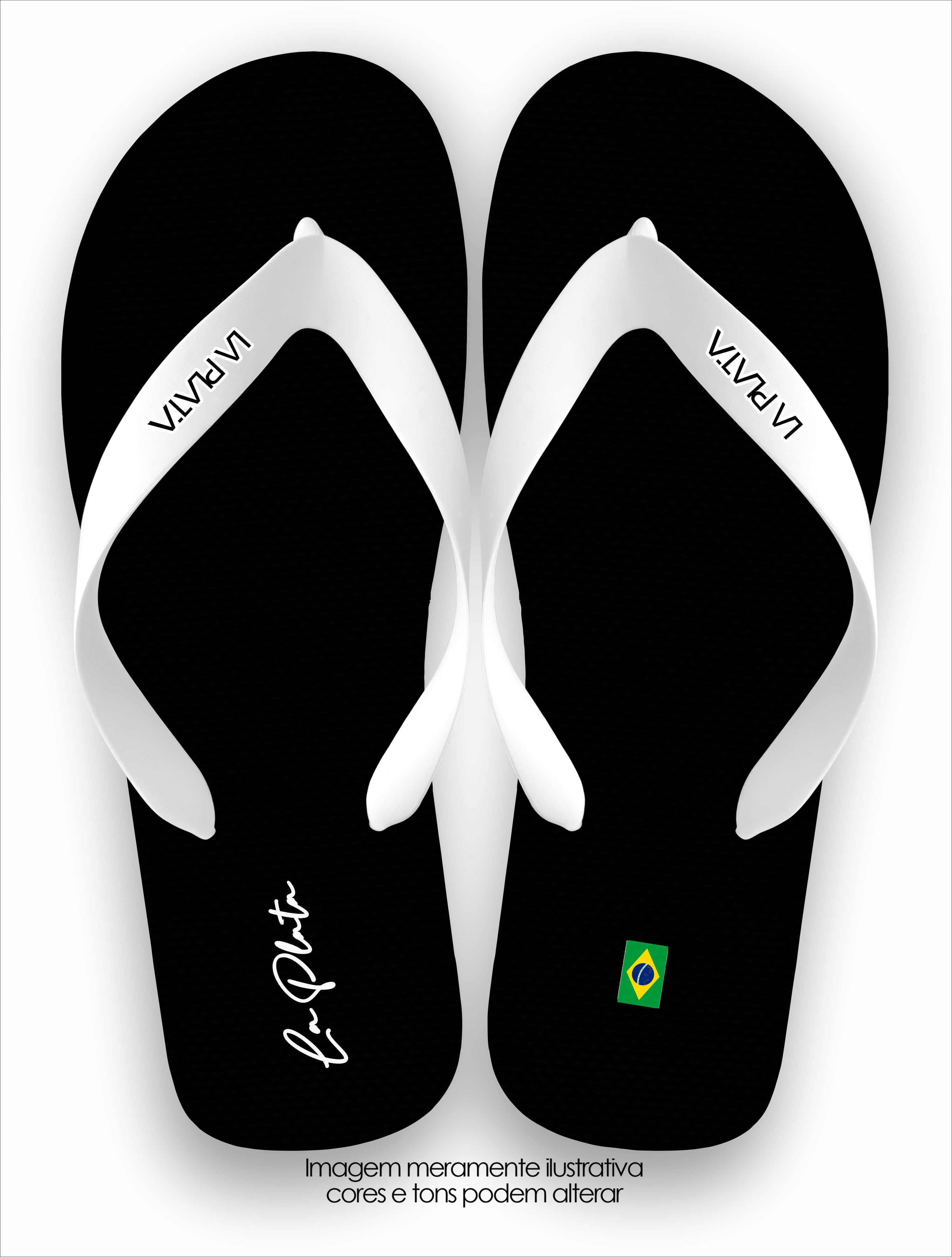 Chinelo La Plata La Masculina Black Brasil