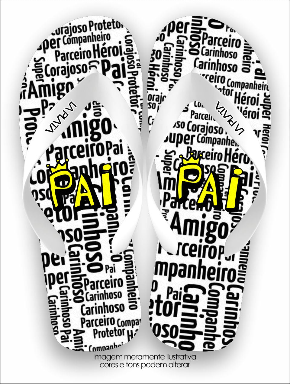 Chinelo Tradicional La Dia dos Pais Pai Amigo