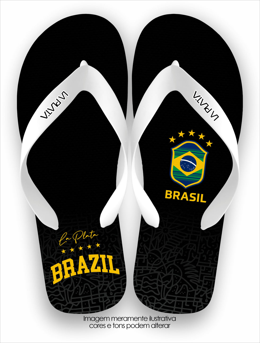 Chinelo Tradicional La Copa 2026 Brasil Brasão