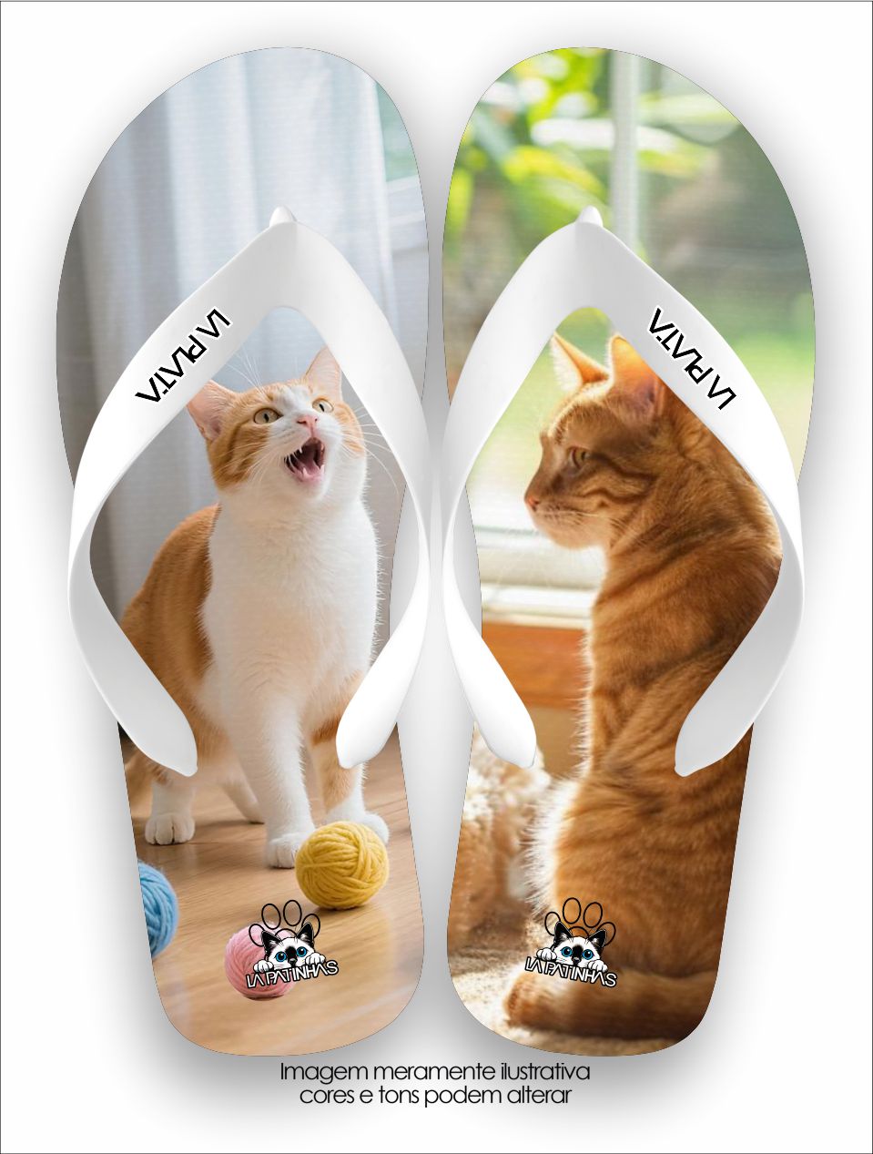 Chinelo Tradicional La Patinhas Cats Garfield