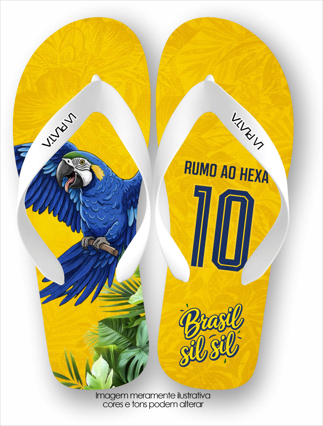 Chinelo Tradicional La Copa 2026 Arara Azul Rumo ao Hexa