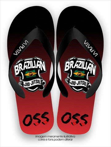 Chinelo Tradicional La Jiu Jitsu BJJ