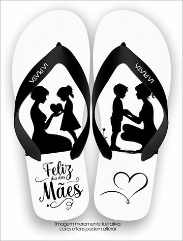 Chinelo Tradicional La Dia das Mães Feliz Dia Das Mães