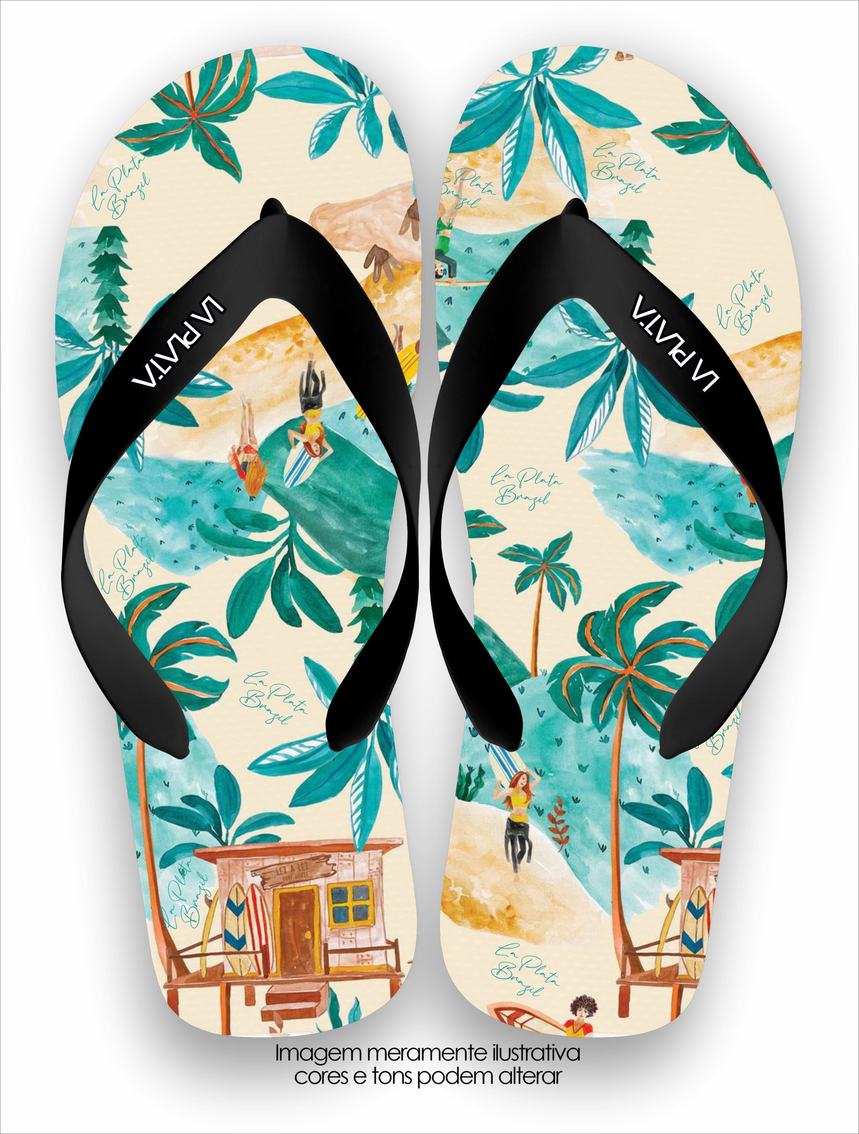 Chinelo La Plata La Masculina Cabana de Praia