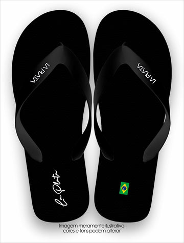 Chinelo La Plata La Masculina Black Brasil