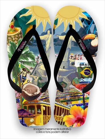 Chinelo La Feminina Alma Carioca