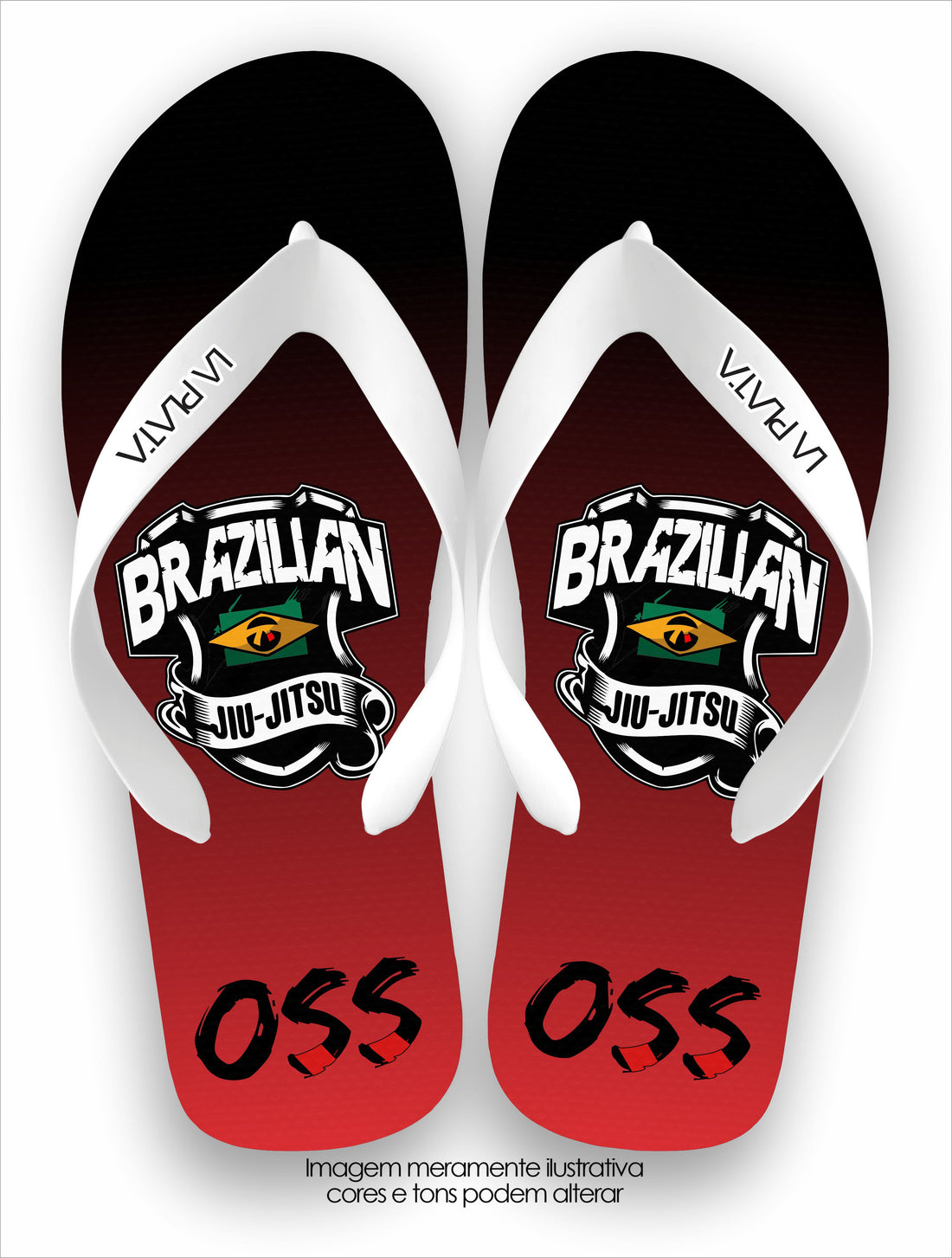 Chinelo Tradicional La Jiu Jitsu BJJ