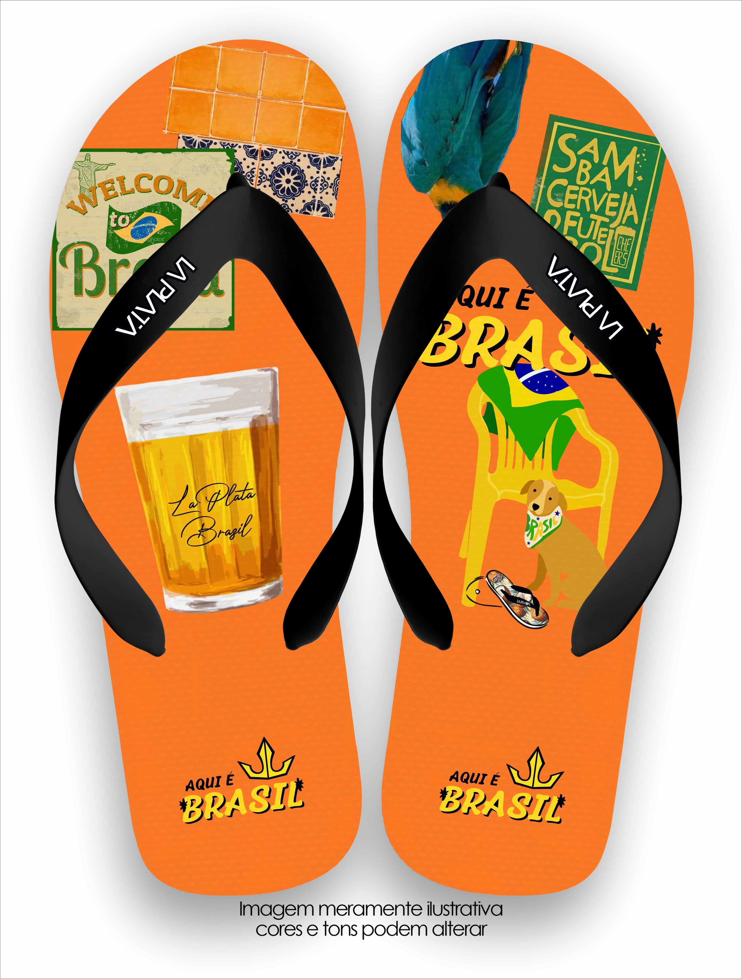 Chinelo Tradicional Brasil Típico Unissex La Praia