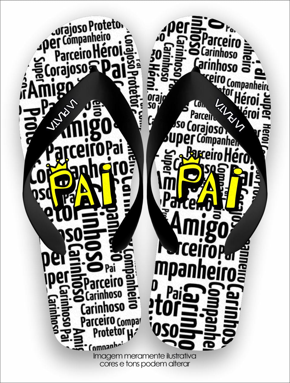 Chinelo Tradicional La Dia dos Pais Pai Amigo
