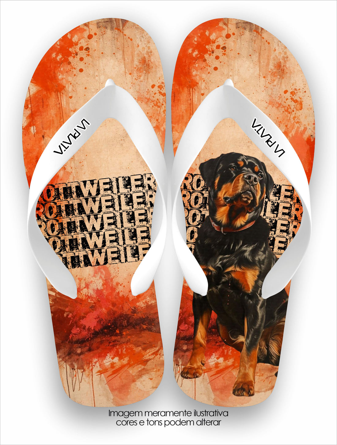 Chinelo Tradicional La Patinhas Dogs Hottweiler