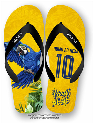 Chinelo Tradicional La Copa 2026 Arara Azul Rumo ao Hexa