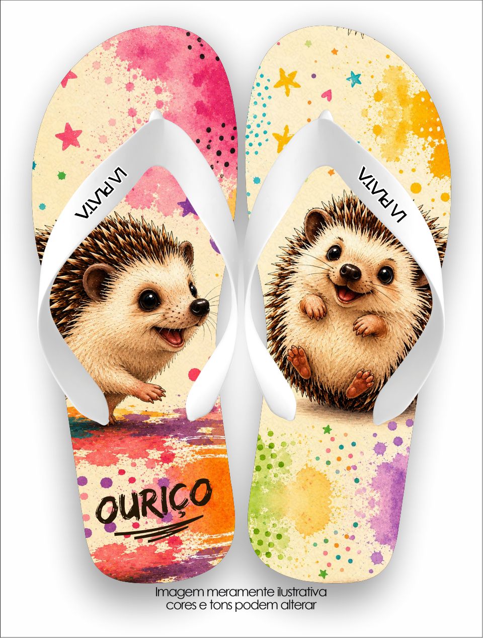 Chinelo Tradicional La Bicharada Ouriço Fofinho