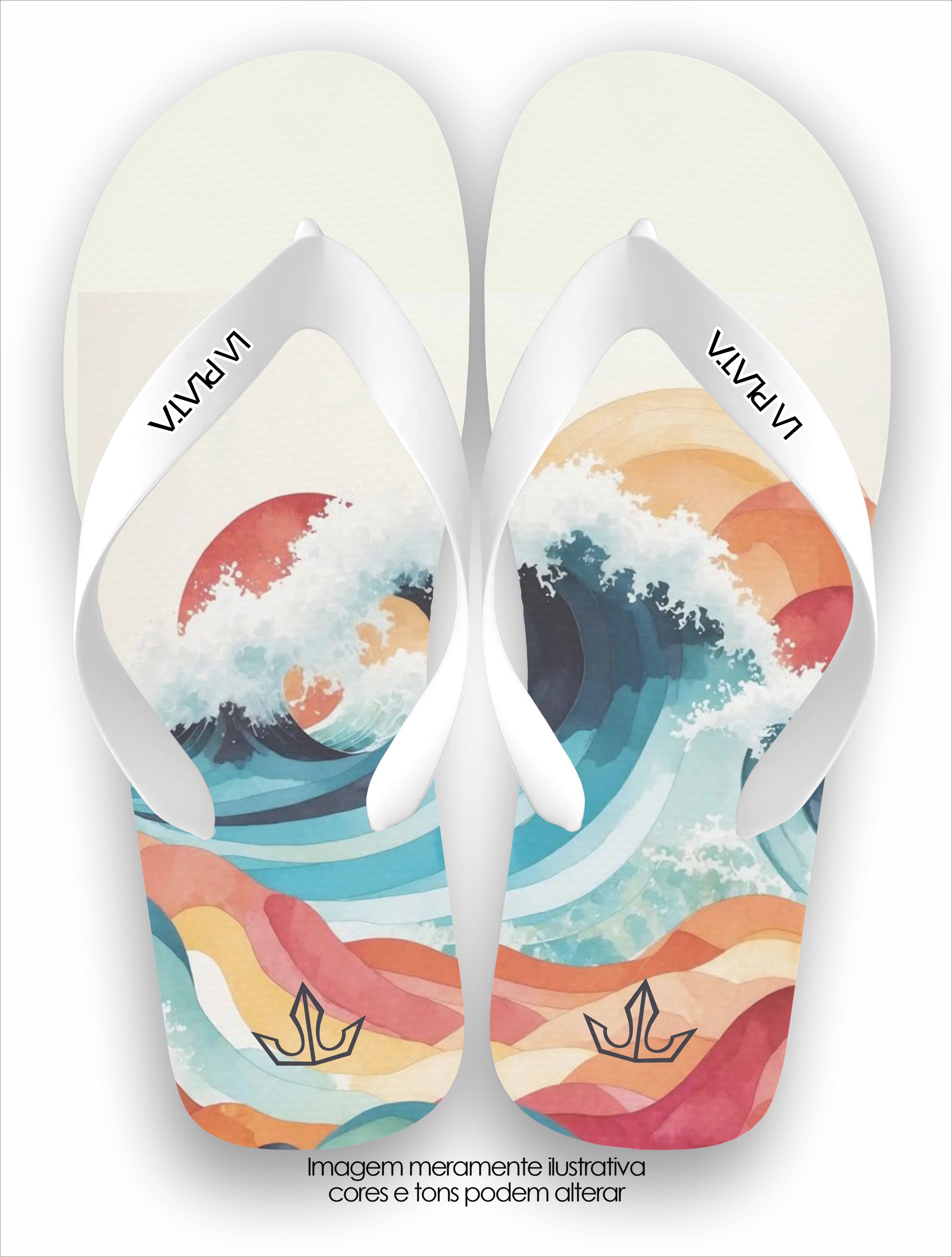 Chinelo La Plata La Masculina Onda Sunchine