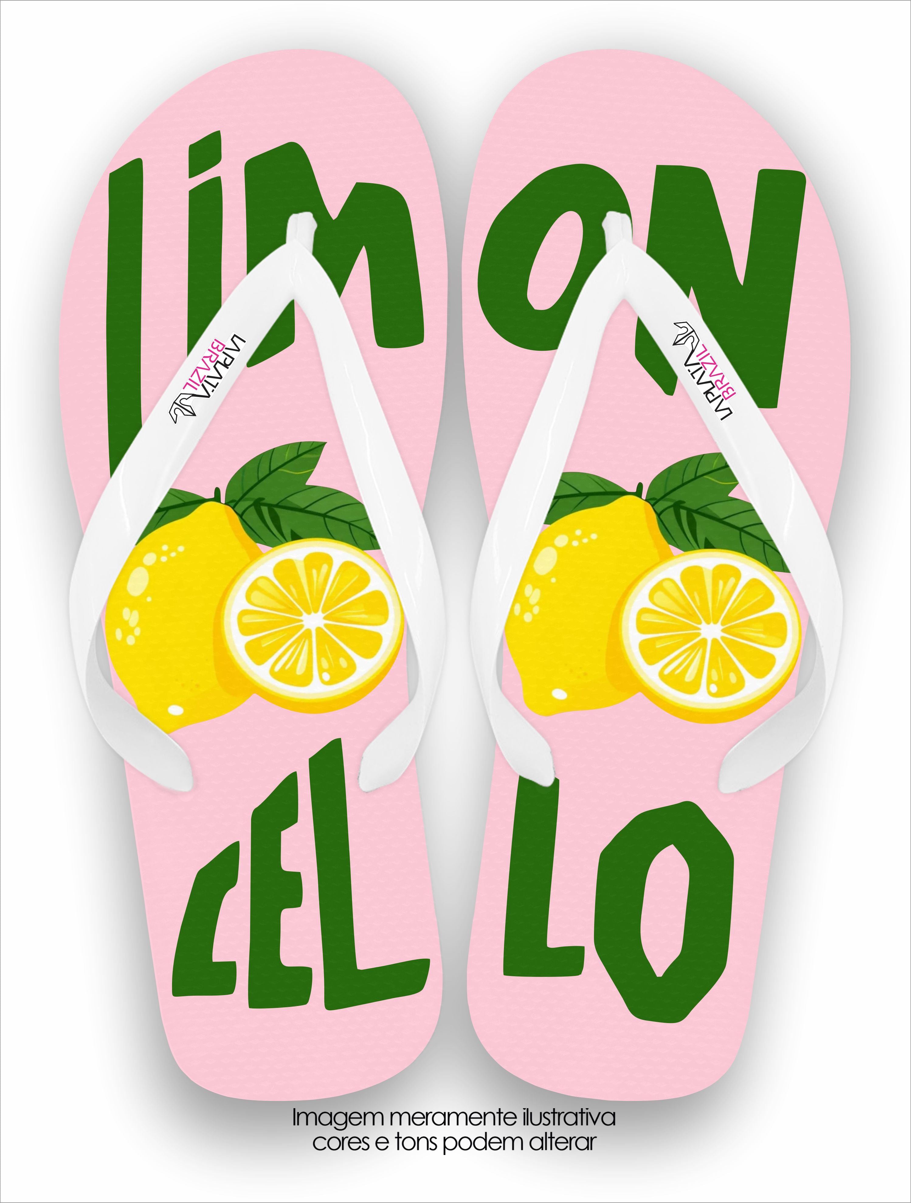 Chinelo Tradicional La Feminina Limon Cello Rosa
