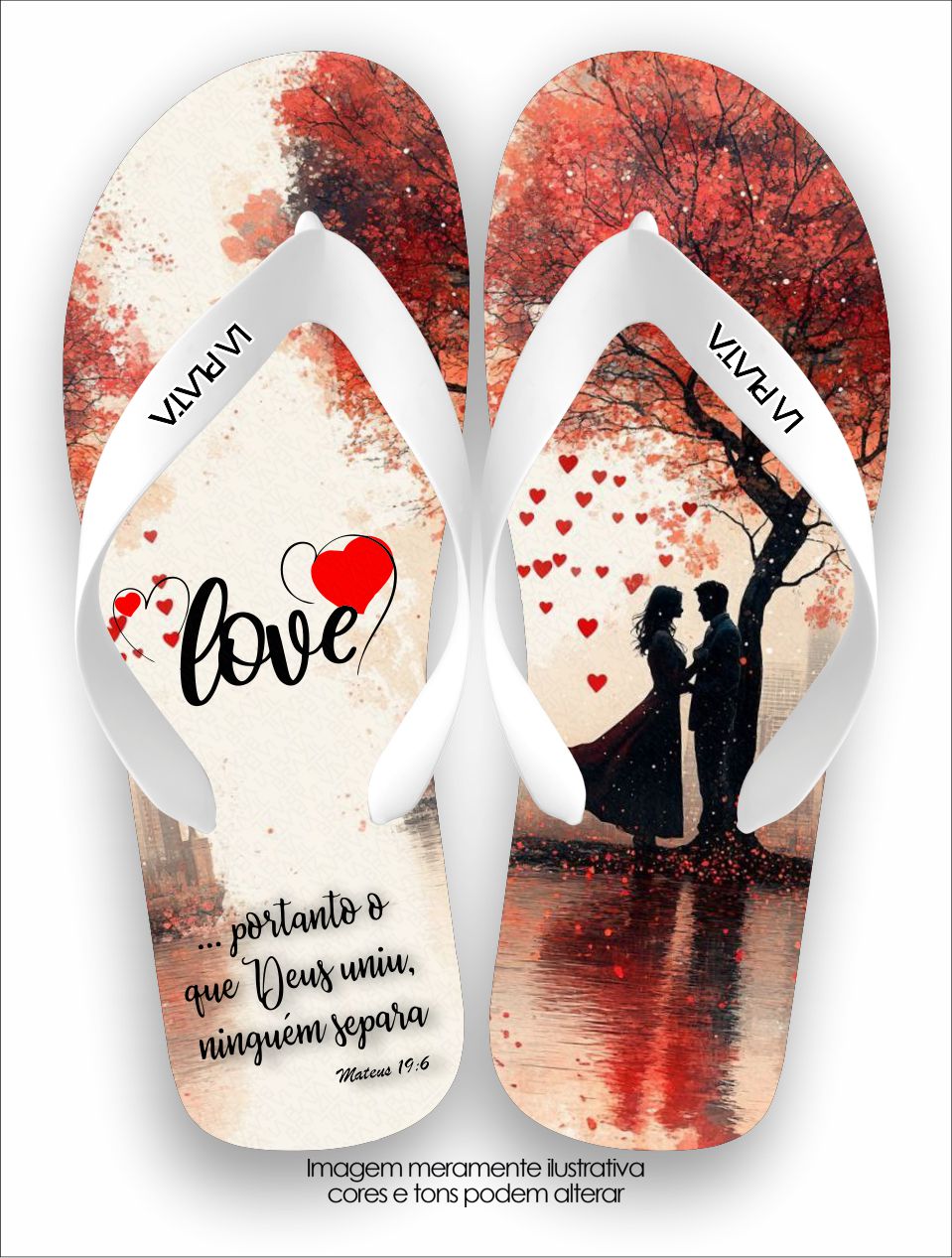 Chinelo Tradicional La Dia dos Namorados Melhor Love