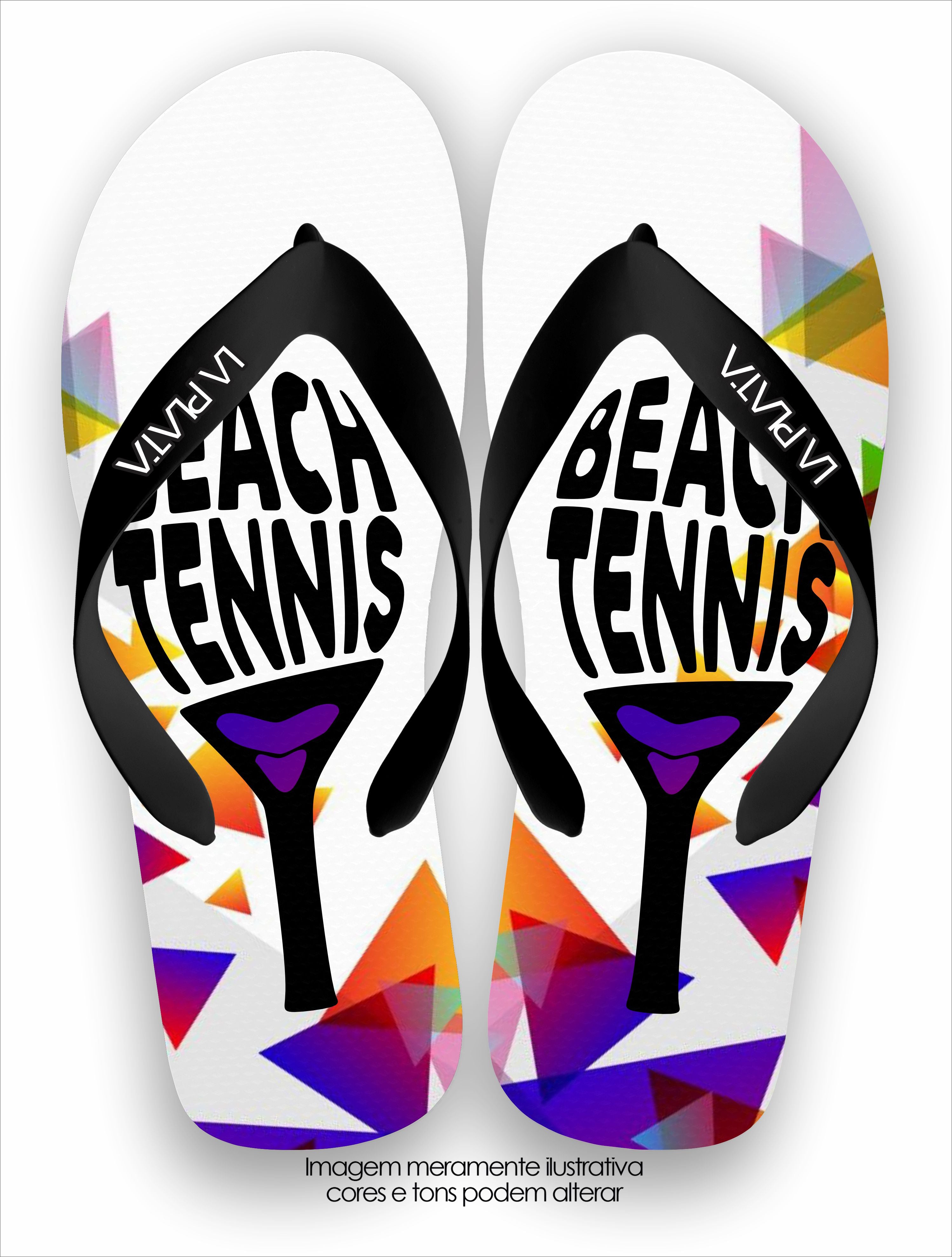 Chinelo Tradicional La Beach Tennis Lettering