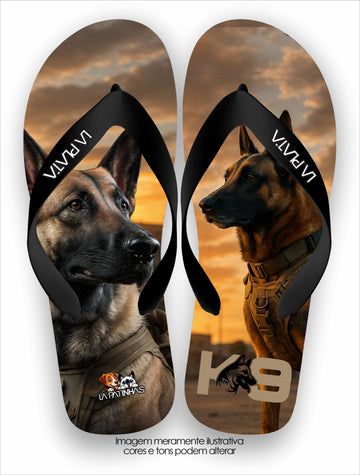 Chinelo Tradicional La Patinhas Dogs American K9