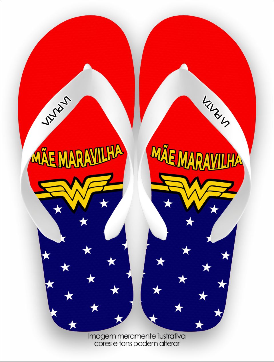 Chinelo Tradicional La Dia das Mães Mãe Maravilha
