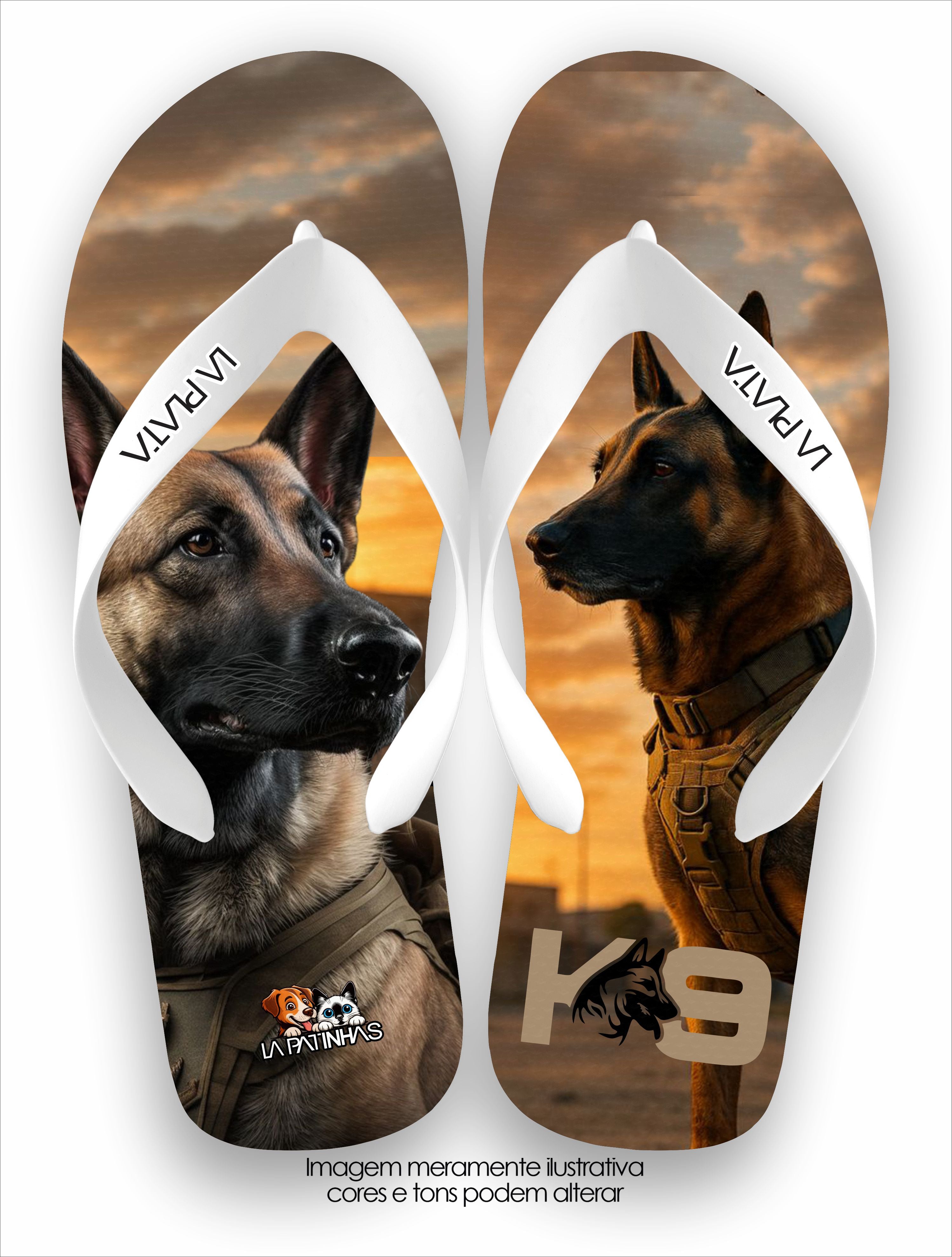 Chinelo Tradicional La Patinhas Dogs American K9