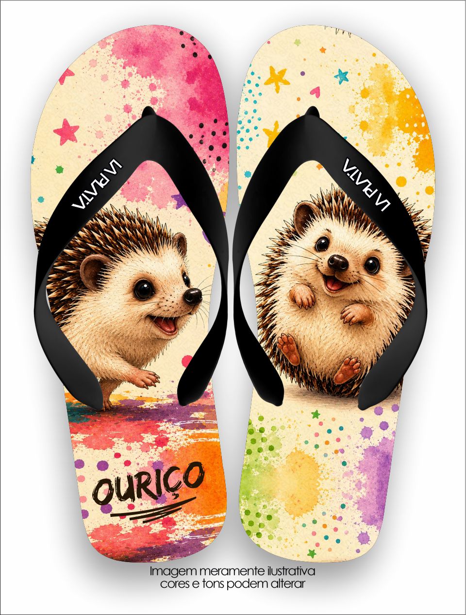Chinelo Tradicional La Bicharada Ouriço Fofinho