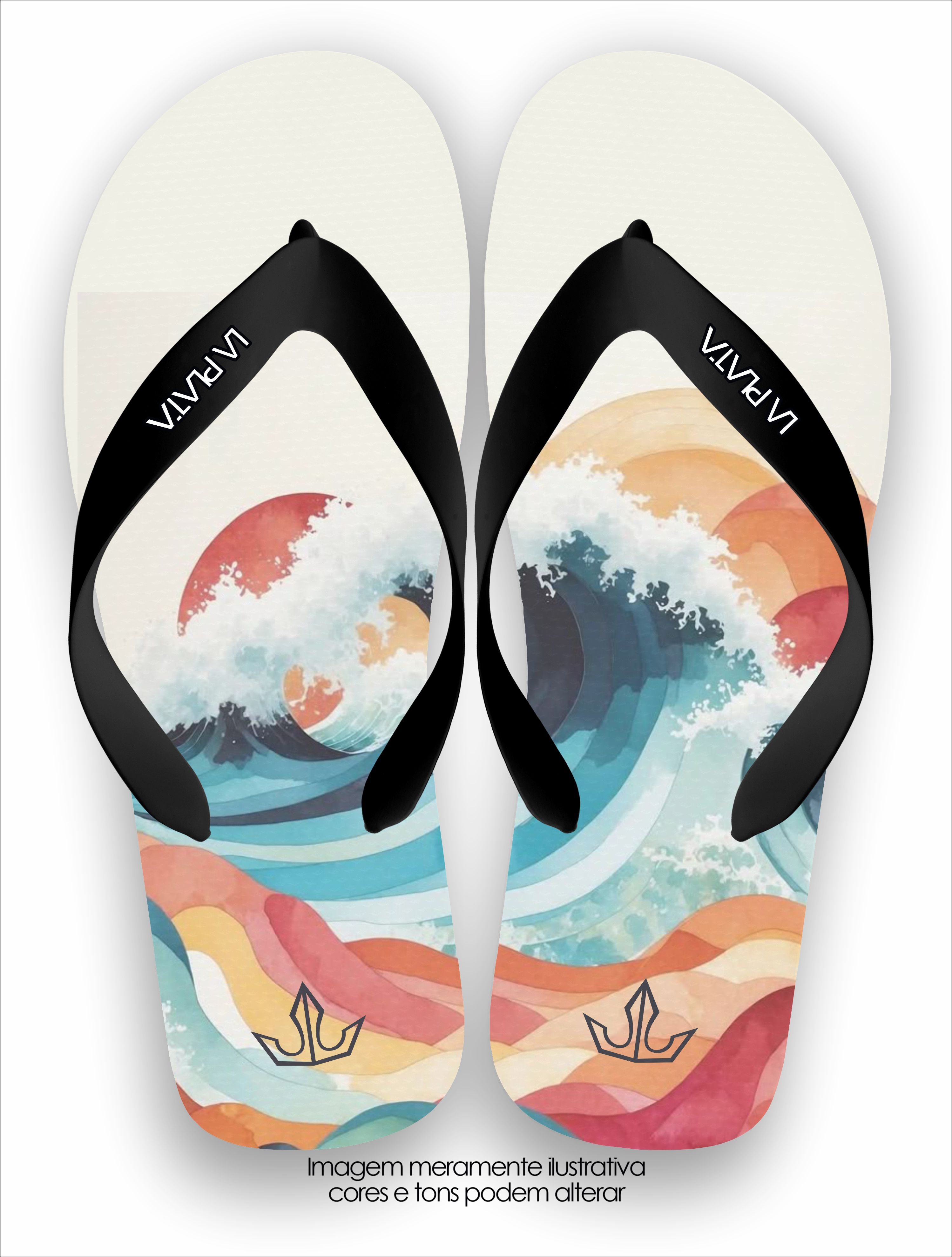 Chinelo La Plata La Masculina Onda Sunchine