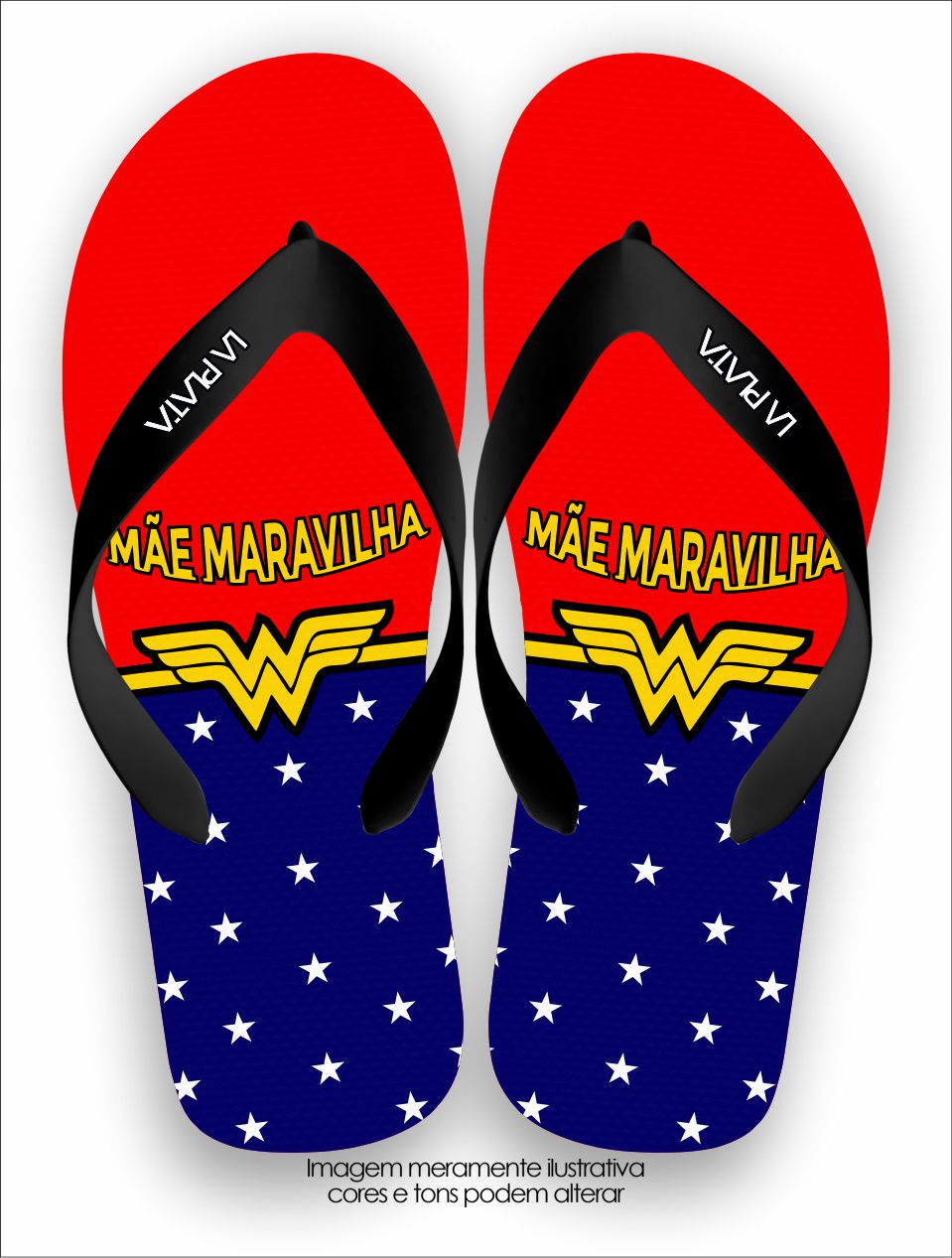 Chinelo Tradicional La Dia das Mães Mãe Maravilha
