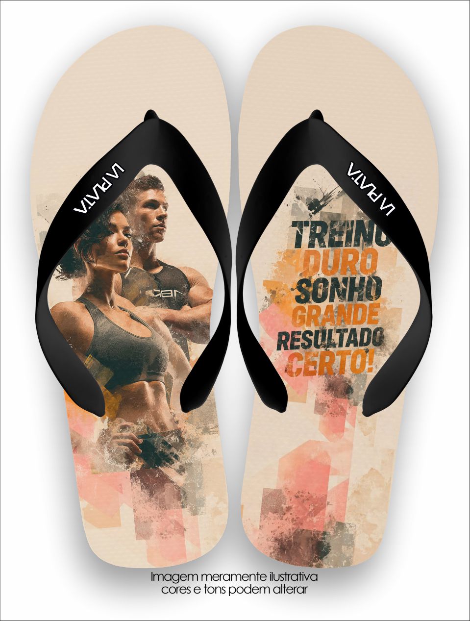 Chinelo Tradicional La Fitness Treine Duro