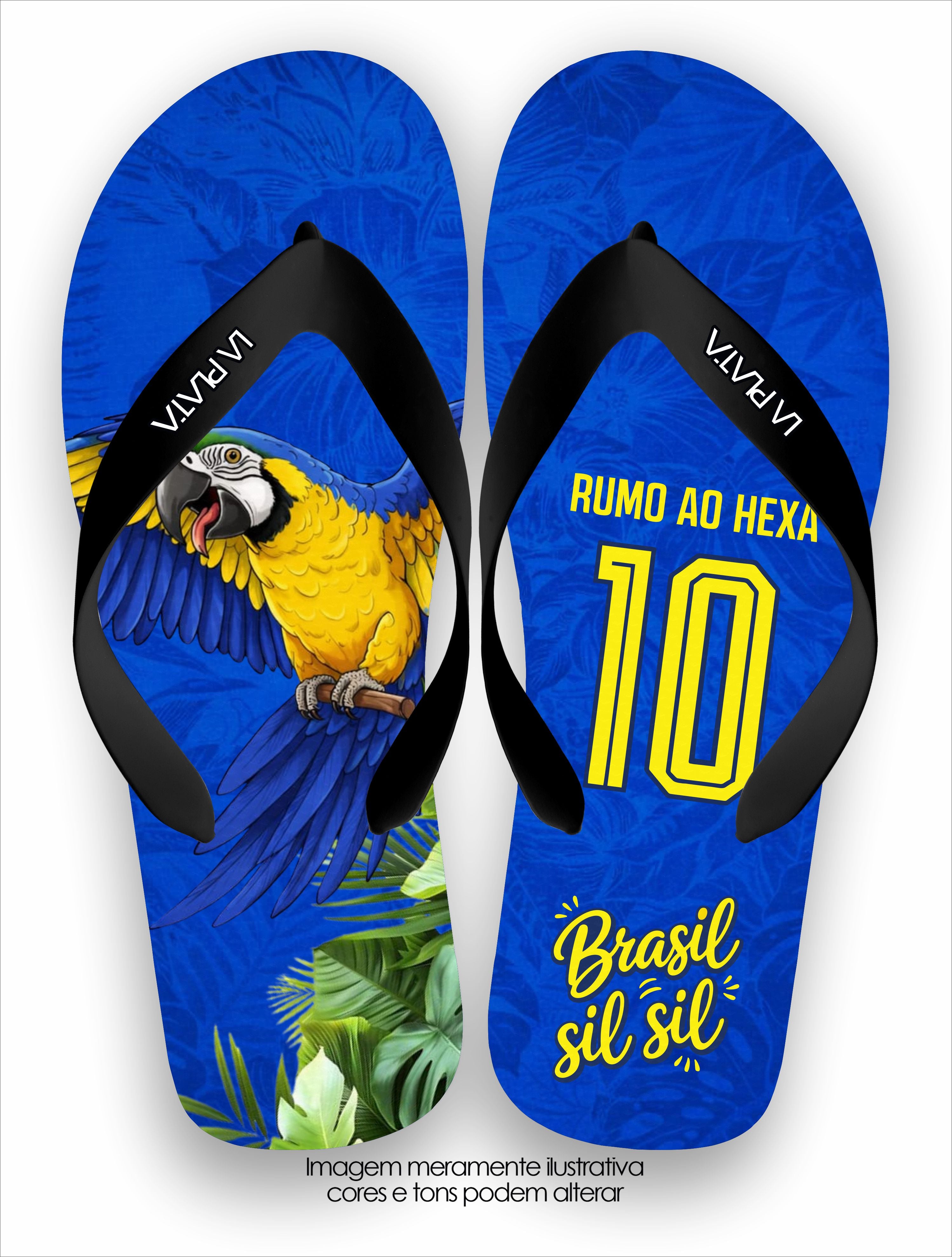 Chinelo Tradicional La Copa 2026 Arara Azul Rumo ao Hexa