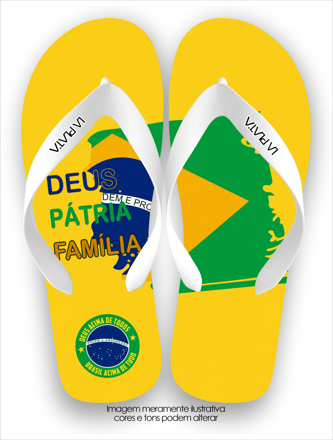 Chinelo Tradicional Deus Pátria Família