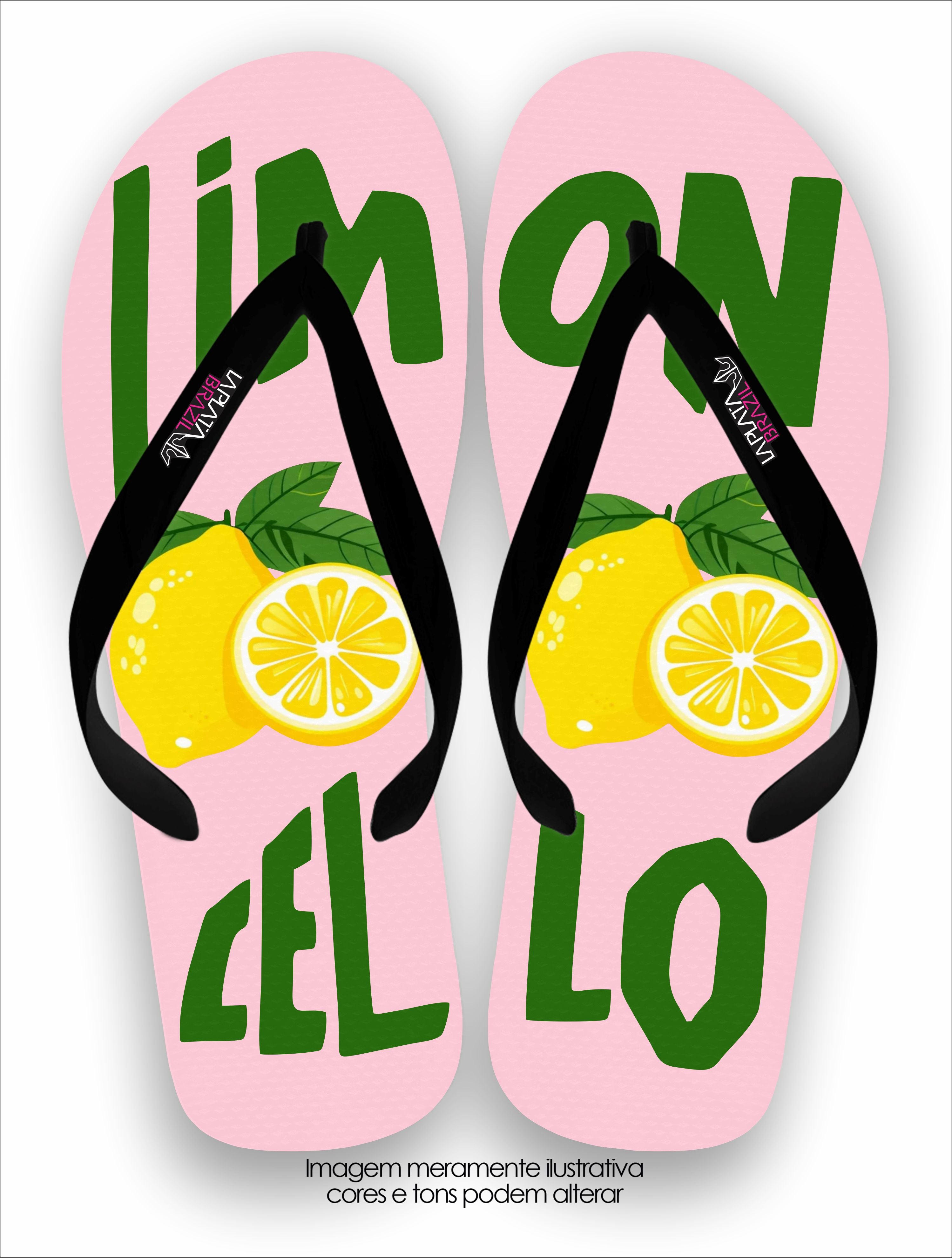 Chinelo Tradicional La Feminina Limon Cello Rosa