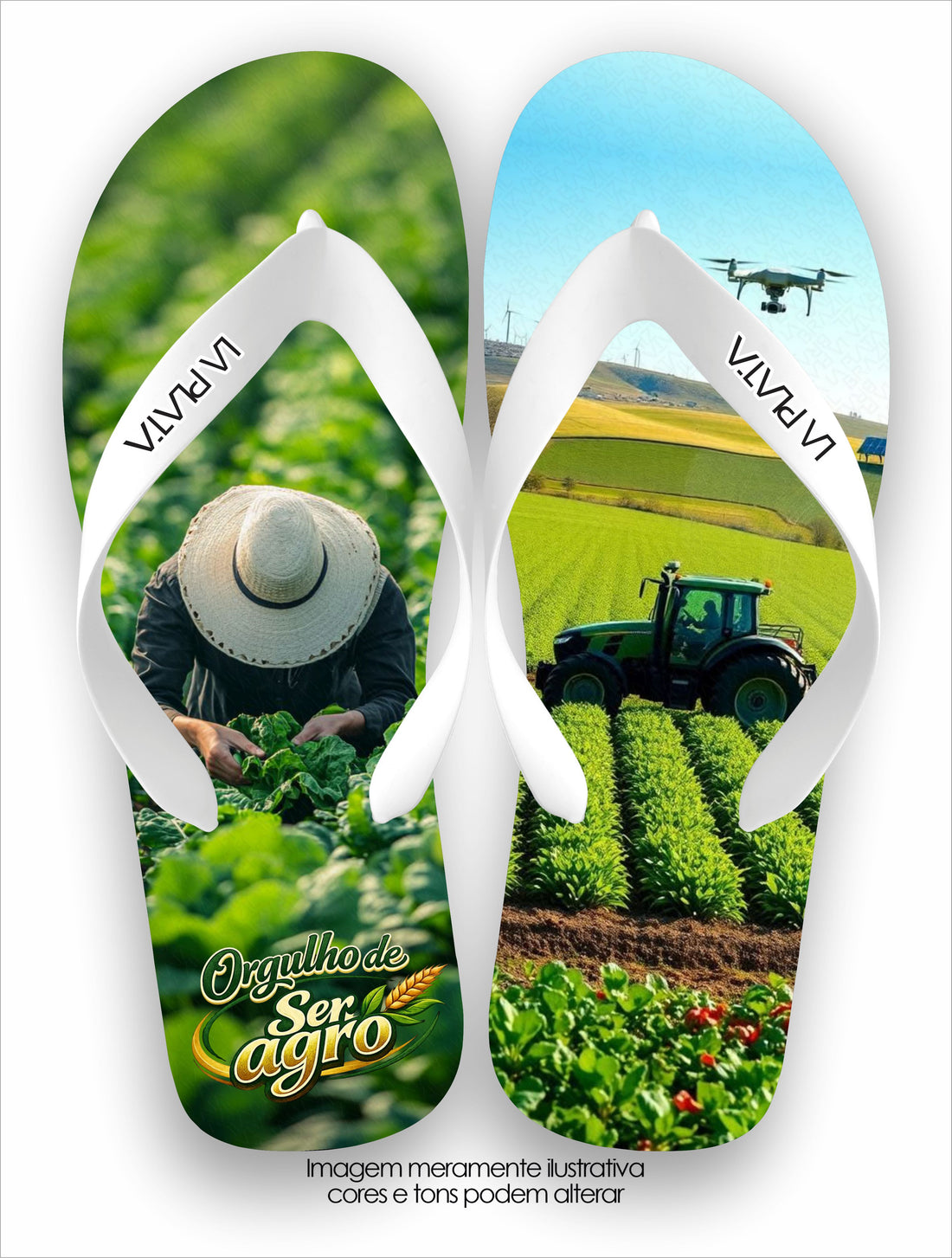 Chinelo Tradicional La Agro Brasil Orgulho de Ser Agro