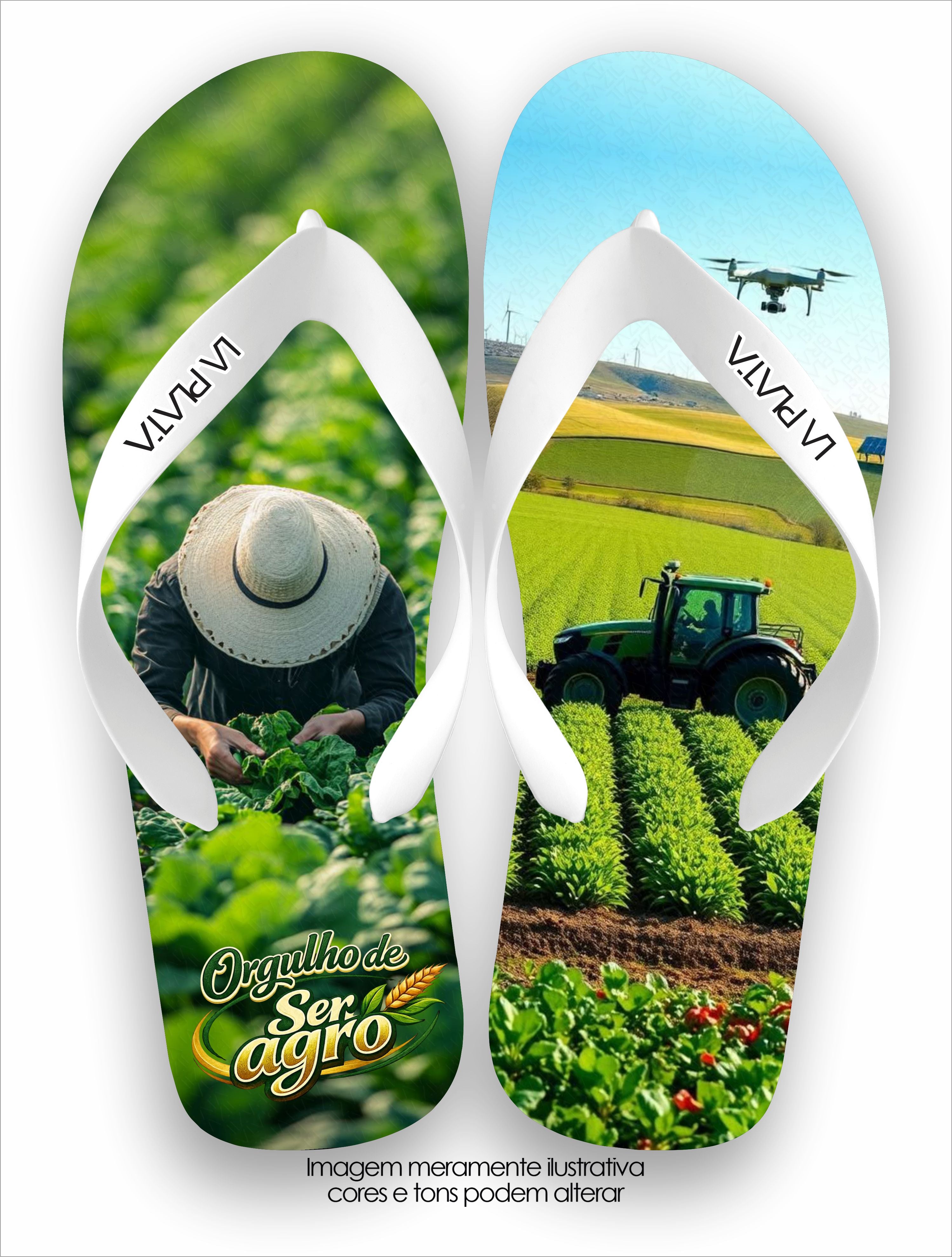 Chinelo Tradicional La Agro Brasil Orgulho de Ser Agro