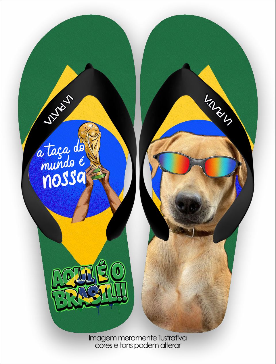 Chinelo Tradicional La Copa Pets Caramelo